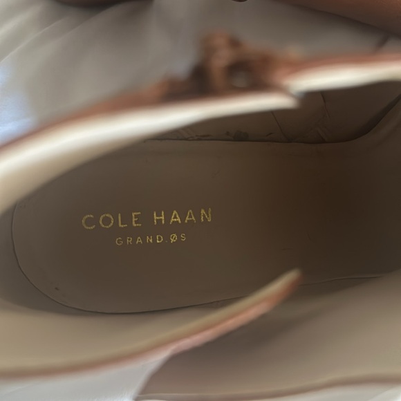 Cole Haan Leather Ankle Boot Peep Toe - Picture 7 of 8